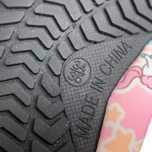 NWT Ning Swim Shoes Size EU 34/35 (US Size 3.5-4) Pink Unicorn - Picture 5 of 11